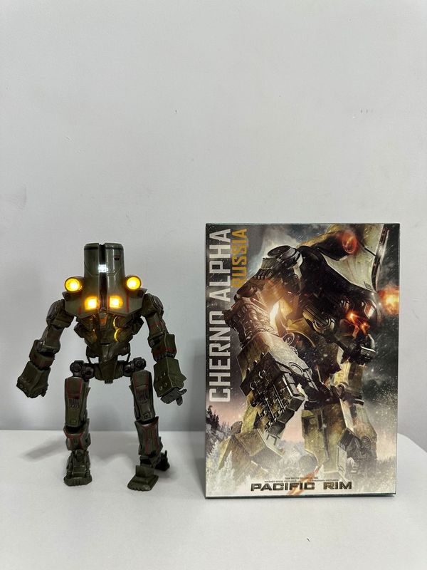 新版环太平洋メッキ暴风赤赤発光版可动関节フィギュア玩具ギフトボックス台座付き|undefined