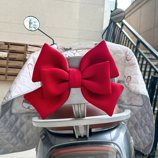 Electric Vehicle Decorative Bow Accessories Emma Tai Ling No. 9 Battery Car Car Lights Tail Backrest Car Stickers
