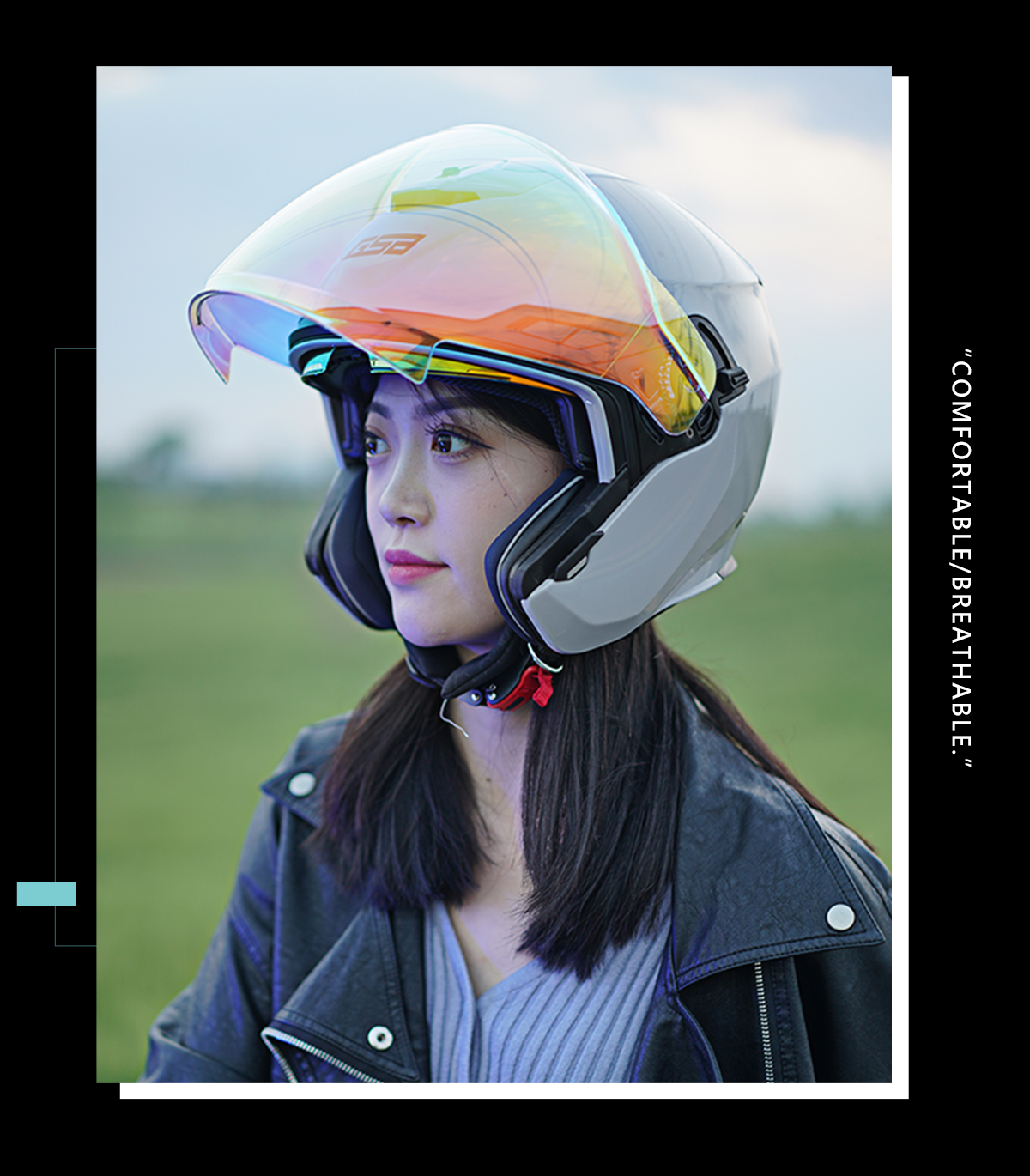 Motorcycle Helmet Half Helmet Dual Lens Sunscreen