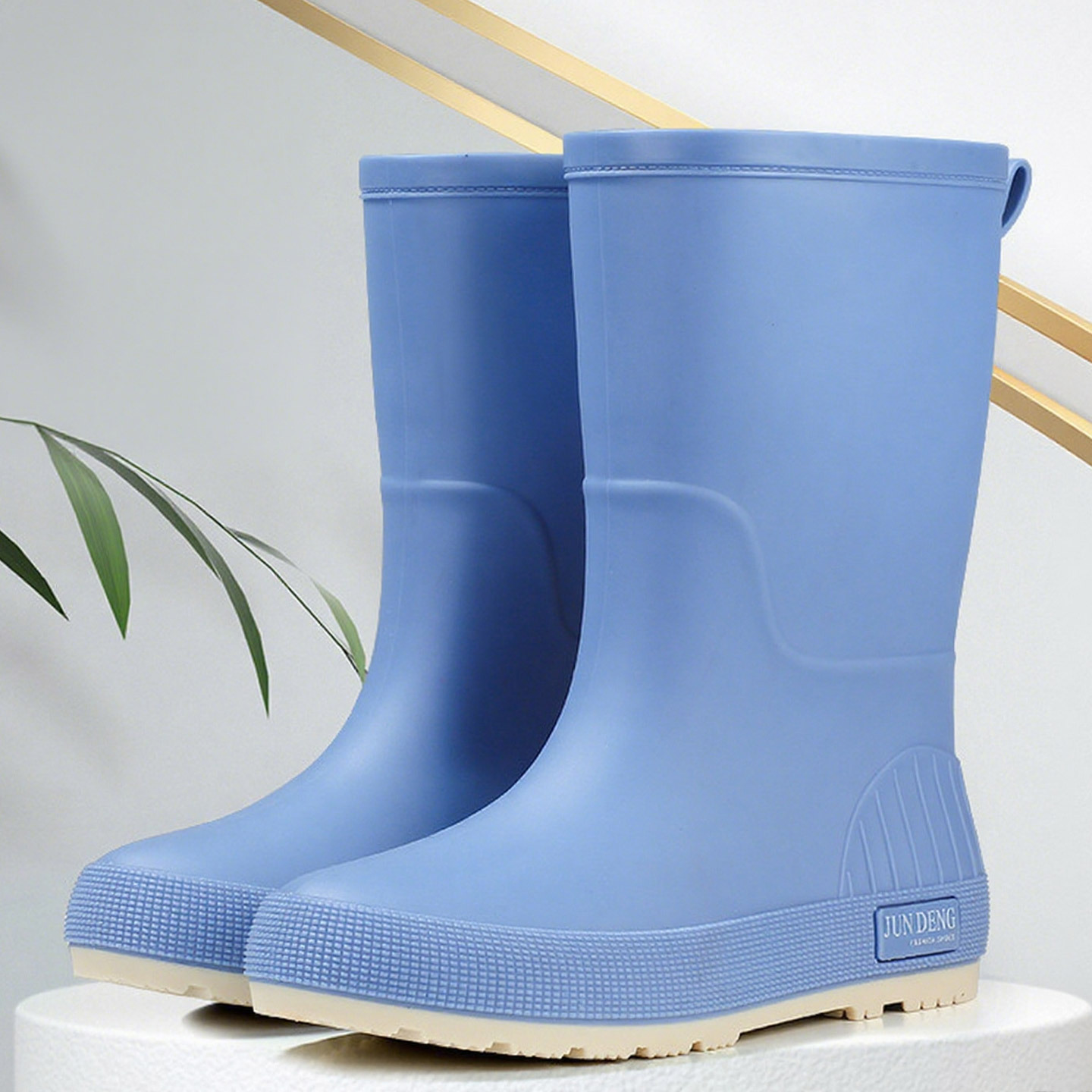 水鞋防水防滑高筒时尚雨鞋软底胶鞋耐磨男雨靴舒适防水雨靴中筒