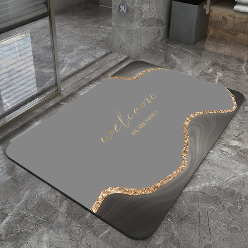 Diatom mud floor mat, toilet quick-drying foot mat, door mat, entrance carpet, bathroom non-slip mat, bathroom absorbent mat