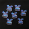 Acrylic beaded transparent aurora colorful laser accessories accessories loose beads bracelet DIY chip beading material