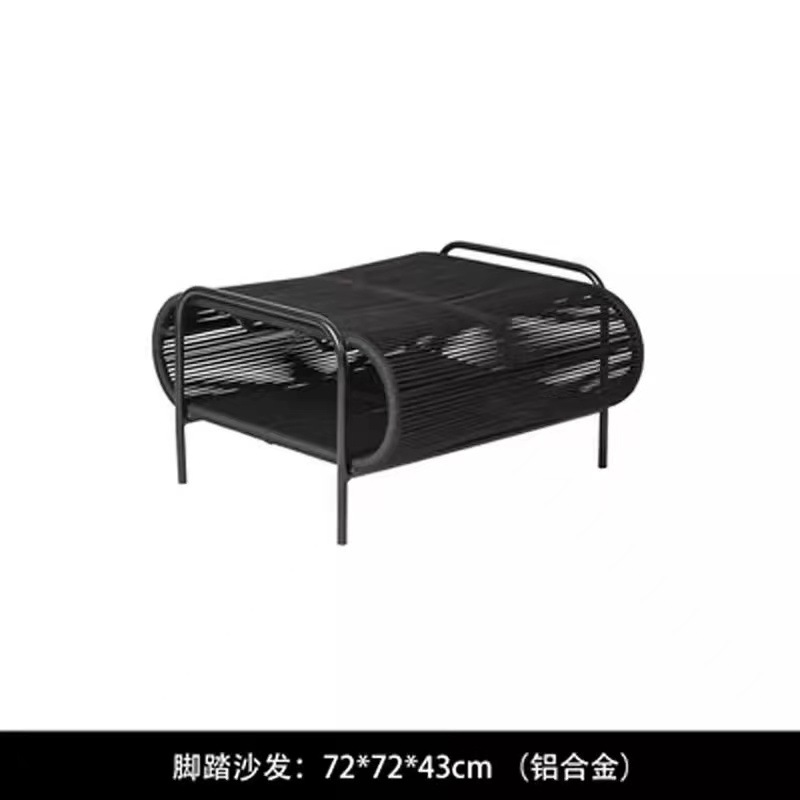 Sofá al aire libre, ventas de casa, patio, balcón al aire libre, diseñador de muebles modernos, conjunto de sofá de caña