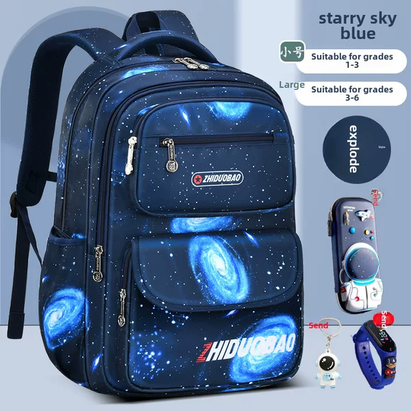 2026 New Model Schoolbags for Primary School Students, Boys' Schoolbags for Grades 1-6, British Style, Lightweight Children's Schoolbags Wholesale