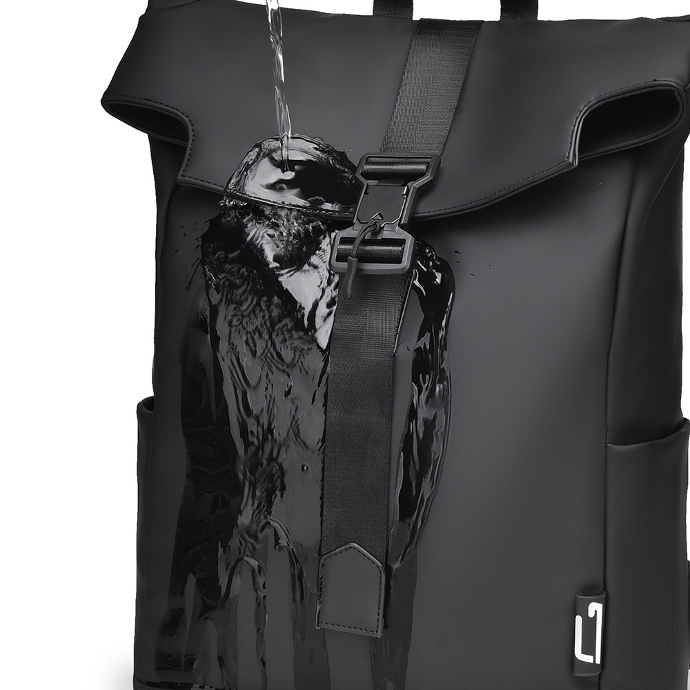 Nueva mochila impermeable para hombre 2024 marca de moda, mochila de moda funcional, estudiante de secundaria, mochila de viaje de gran capacidad