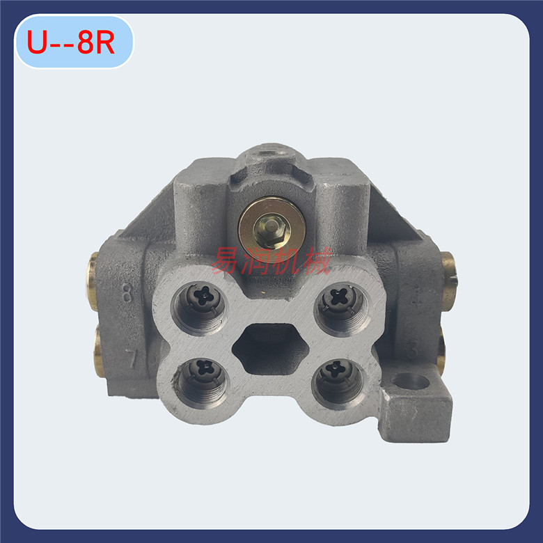 代替ISHAN黄油分配阀U-8R分配器8个润滑点气动递进式自动分油器