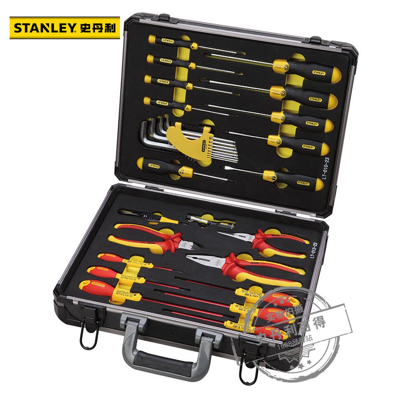 正品Stanley/史丹利工具铝合金工具组合箱可放2个工具托95-281-23