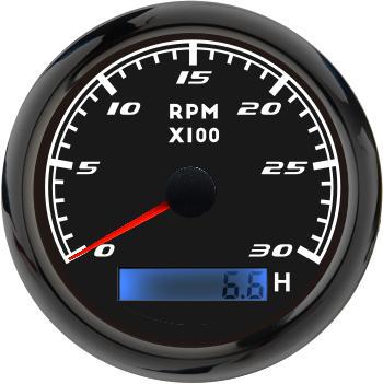 85mm tachometer 12V24V universal model for truck modification, adjustable motorcycle engine tachometer