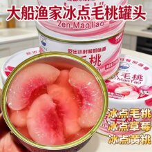 冰点毛桃罐头辽宁丹东特产350g休闲解馋食品毛桃黄桃草莓