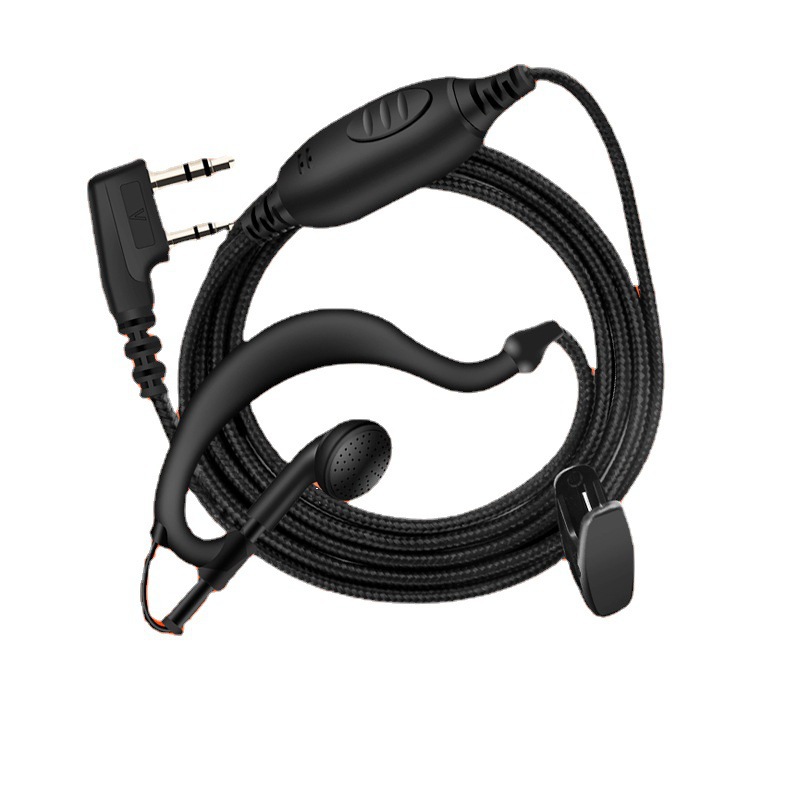 宝峰对讲机耳机线宝锋对讲讲机耳机线通用无线耳麦配件K头耳挂式