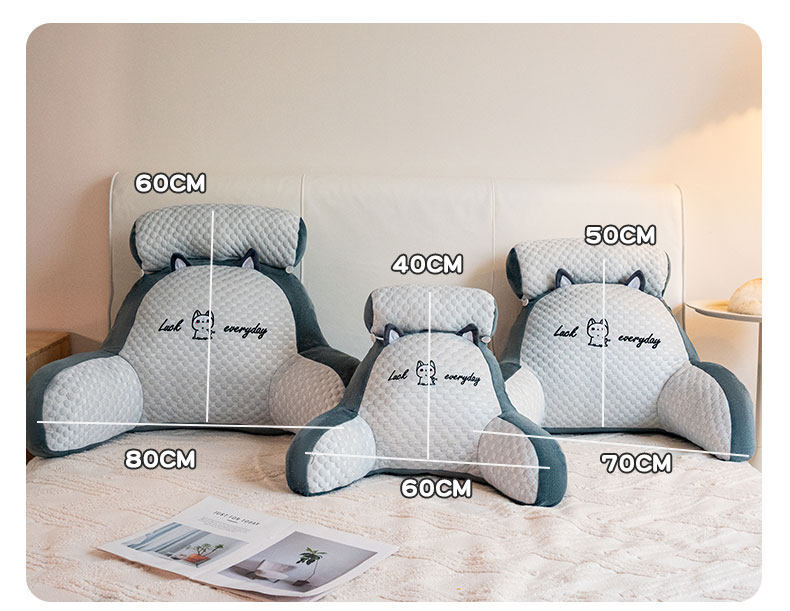 Suitable for Bed Headboard Cushions, Soft Bed Pillows, Large Backrest Cushions, Throw Pillows for Girls, Sofa Lumbar Support Pillows, and Dormitory Use