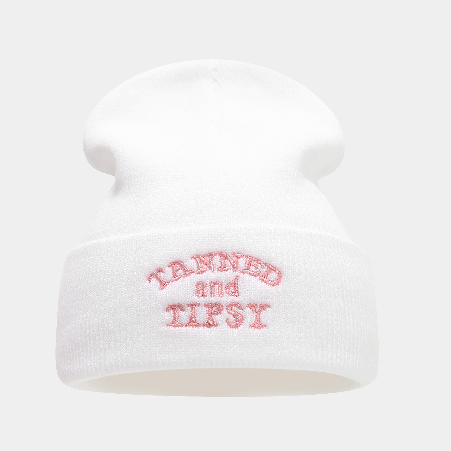 Otoño nuevo estilo simple letras bordadas sombrero de punto de moda europea y americana para hombres y mujeres callejera sombrero de lana caliente sombrero frío