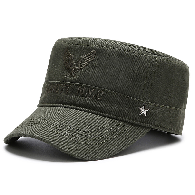 Nouveau haut noir pour hommes printemps et automne fl top version coréenne décontracté extérieur à bord court bec de canard quatre saisons à petit bord_voghion.com