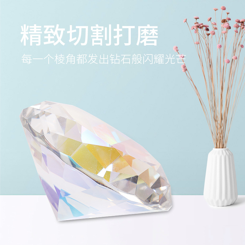 Transfronterizo nuevo arte de uñas decoración de diamantes de mano modelo de mano Pantalla de tiro gran diamante brillante 80mmAB color