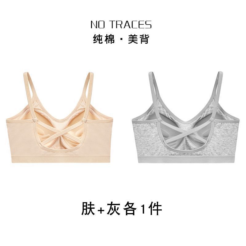 Copa fija ropa interior de mujer espalda sin anillo de acero sujetador de elevación contra caída de pecho ropa interior deportiva fábrica de comercio