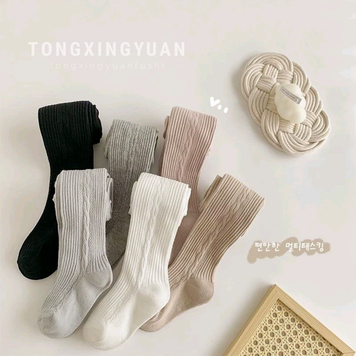 童星圆 Детские колготки, осенние л leggings, брюки, вязаные носки, оптом