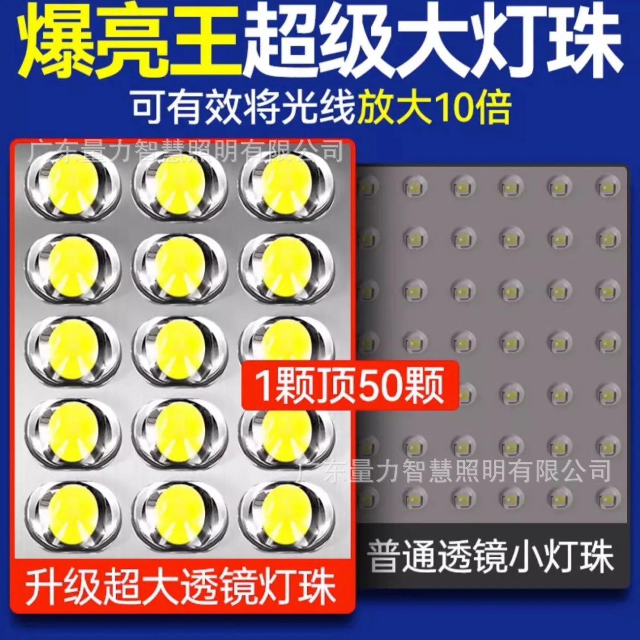 Luces al aire libre, farolas, nuevas áreas rurales, LED de cuatro lados, patio doméstico, luces solares de alta potencia, luces de carretera iluminadas