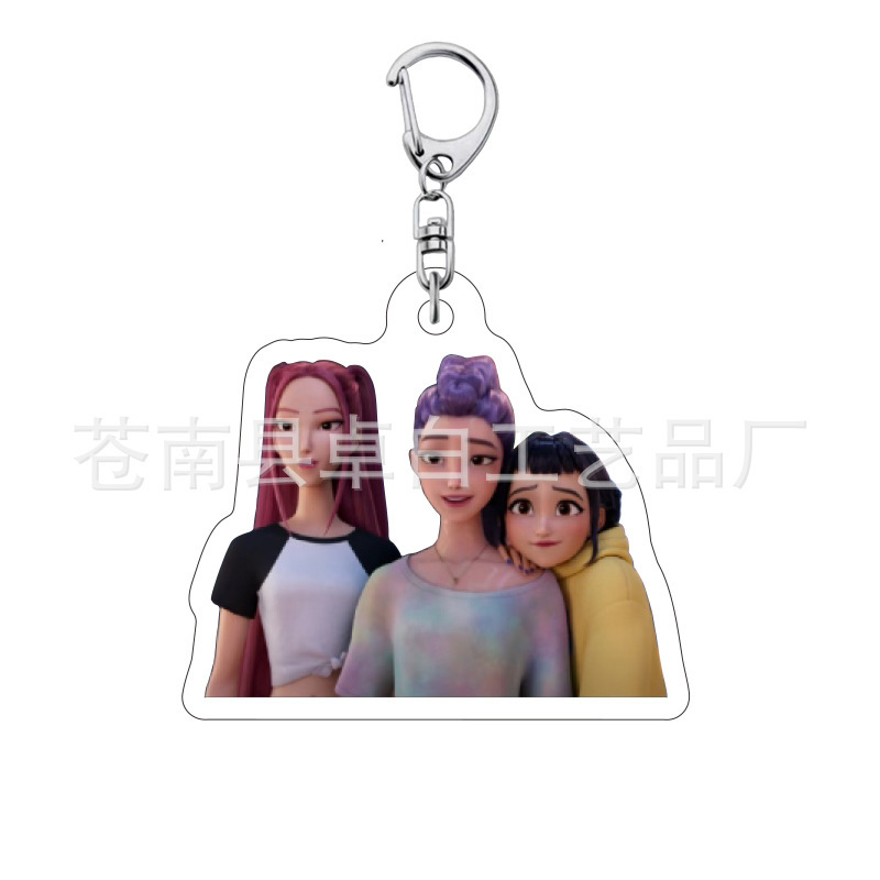 Kpop ハンターウィッチグループルミゾイミラ秦宇周辺かわいいアクリルキーホルダー学生スクールバッグペンダント|undefined