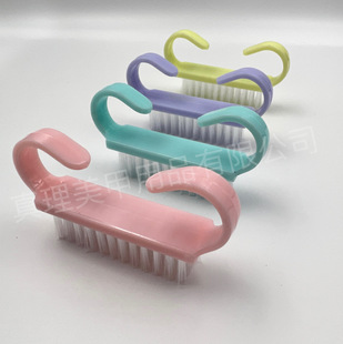 Factory Direct Sales Manicure Cleaning Tools Small Horn Brush Horn Brush Nail Brush Multifunctional Plastic Dust Brush