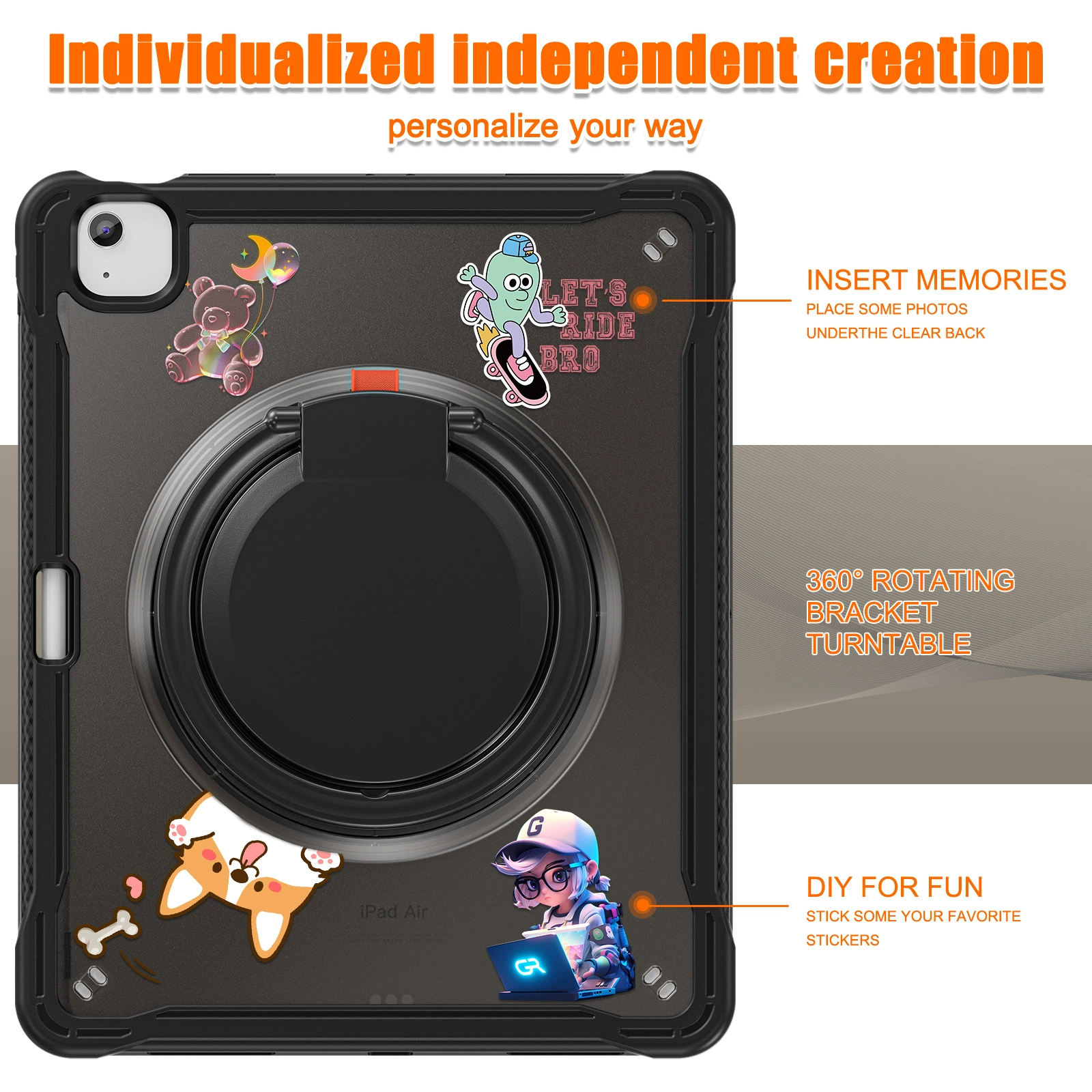 Подходит для Air 13/ Air6th 13" 2024/iPad Air 13 2025 M3 держатель стилуса, слот