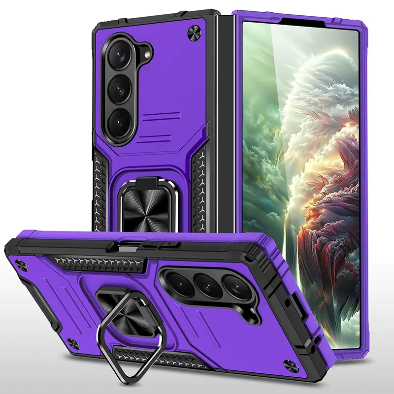 跨境适用三星折叠ZFOLD65G客盟盔甲二合一防摔手机壳ZFOLD5保护套