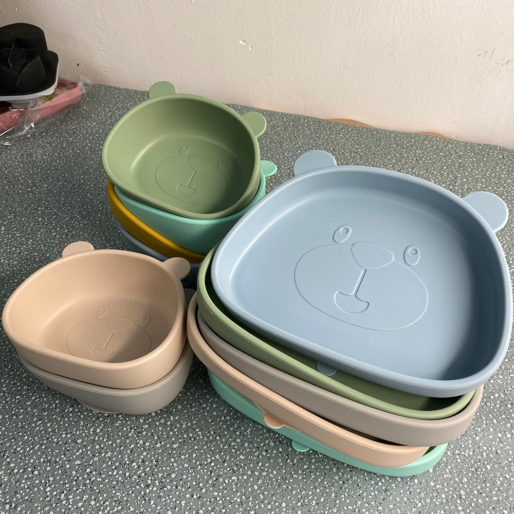 M157熊猫餐盘-实物图