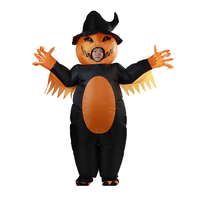 Venta caliente Traje inflable transfronterizo Dinosaurio de Halloween Alien Tyrannosaurus Rex Dress Up Ropa de actuación divertida Decoración de fiesta