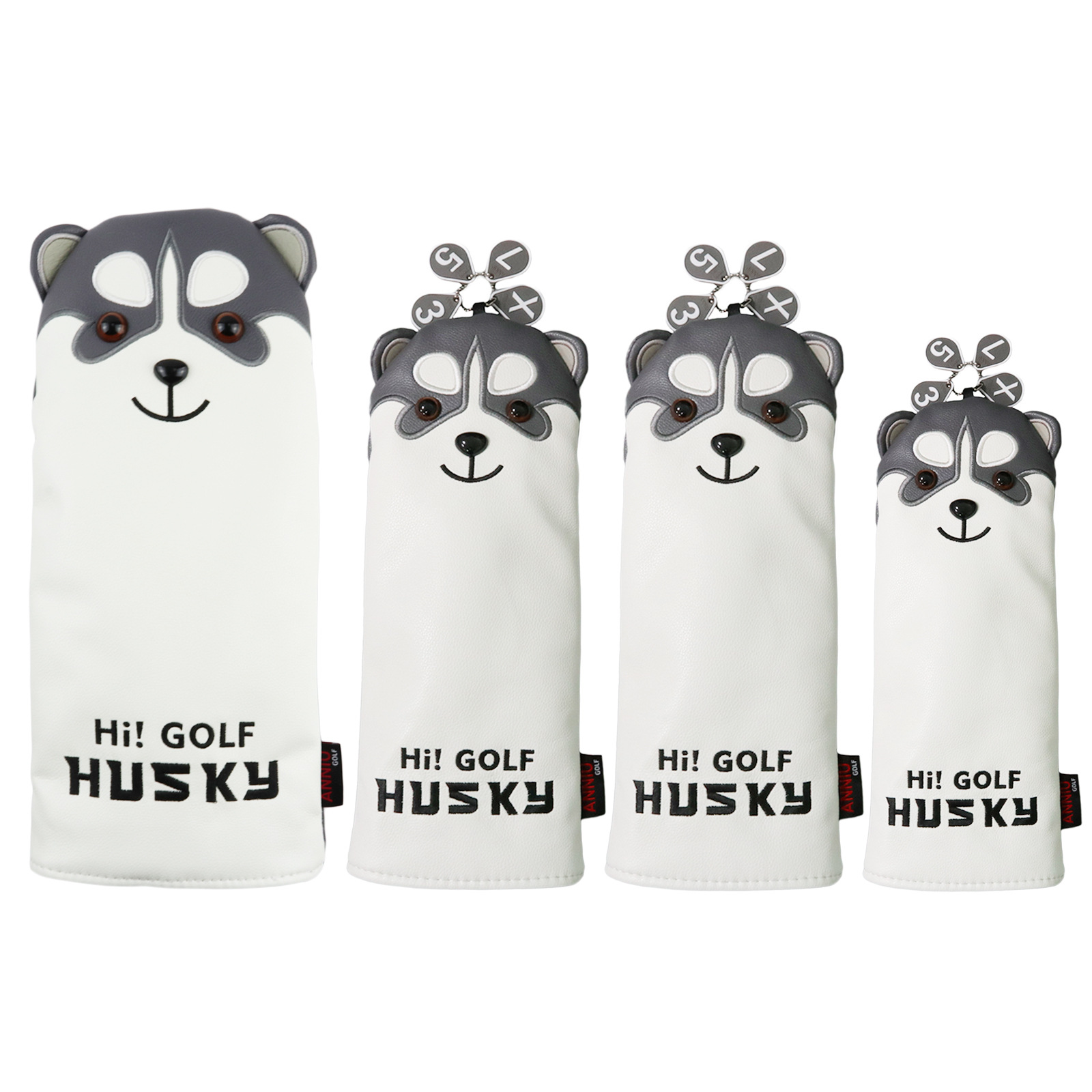 Fabricante OBM e-commerce Golf Club de madera Manga Club cabeza protección lindo Husky headcover