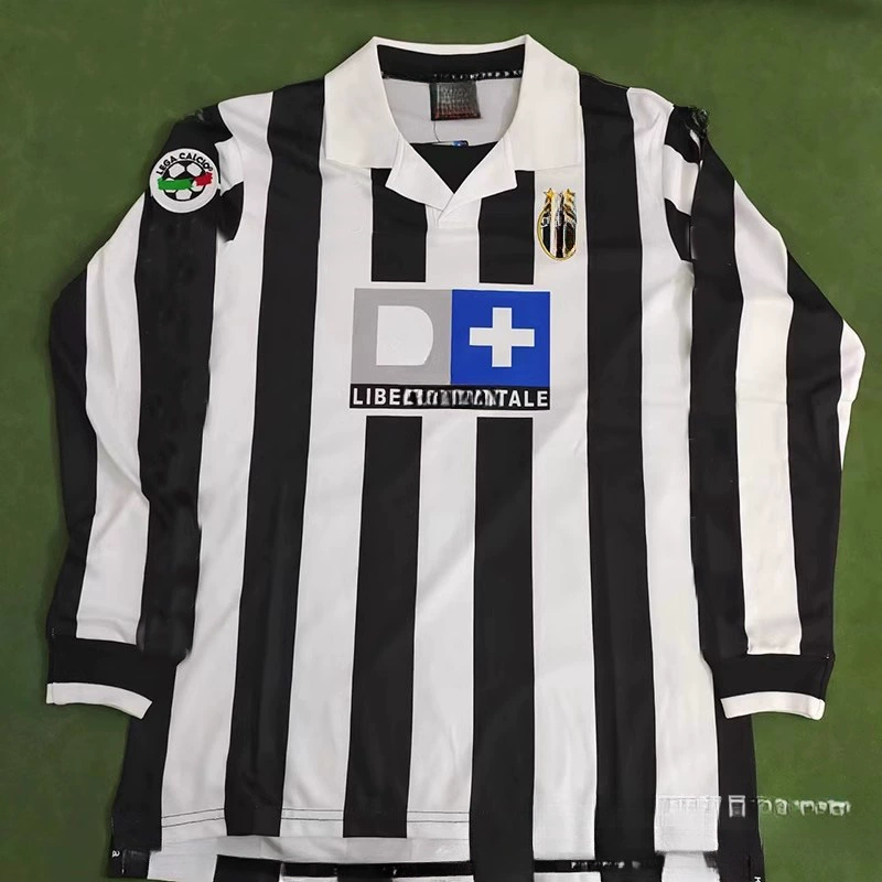 Джерси Ювентус 9597989900141516 C Ronalbara Pilllo Pogba, ретро футбольная форма с длинным рукавом