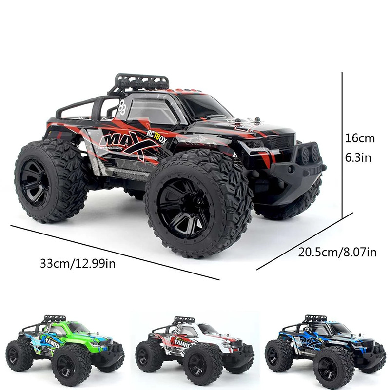 KYAMRC 1:14 Bigfoot sand off-road pickup truck, high-speed RC remote control car, children's climbing car toy car