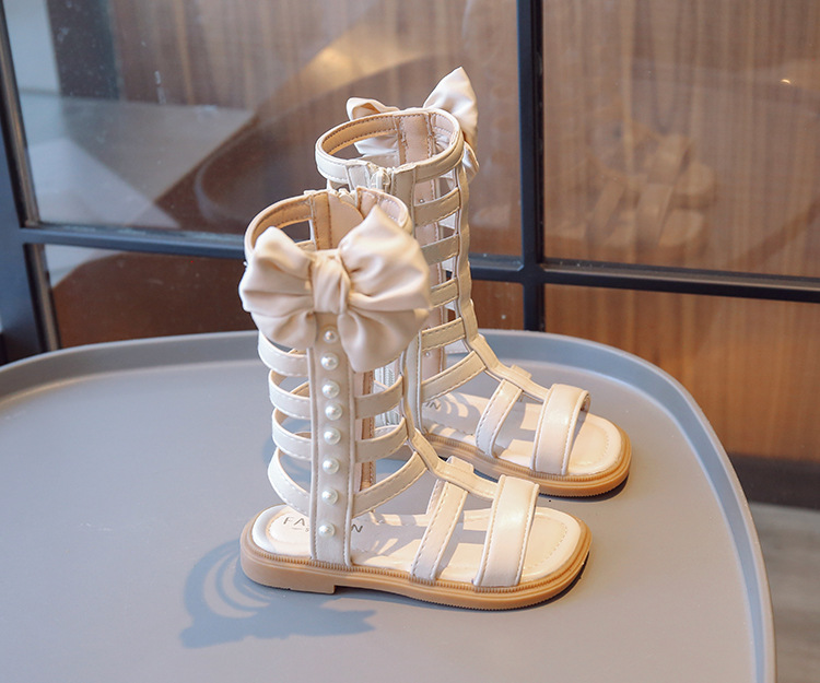 Sandali da ragazza alti Top romani 2023 estate nuovi bambini bambine moda scarpe da principessa bambini grandi_voghion.com
