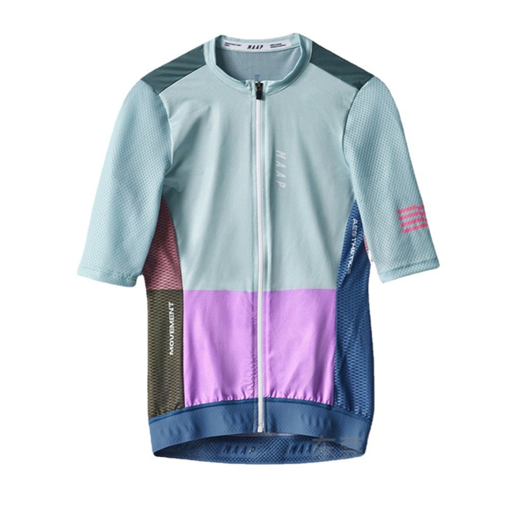 2024 new maap summer cycling clothes short sleeve men's quick-drying breathable bicycle road bike riding top foreign trade