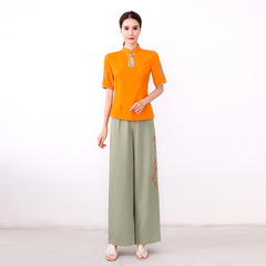 2022 New Foot Bath Technician Work Uniform Foot Massage Salon Workwear Health Center Foot Soaking Cotton Lining Embroidered Set