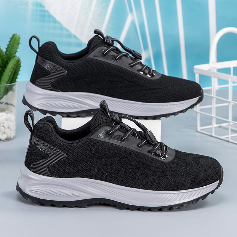 Productos genuinos pies zapatos viejos zapatos de mujer primavera mamá zapatos de papá cómodo de mediana edad y ancianos transpirable caminar zapatilla de deporte casual