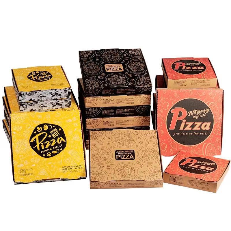 Pizza盒子快遞打包飛機盒郵政披薩盒打包箱外賣送貨盒外貿跨境定