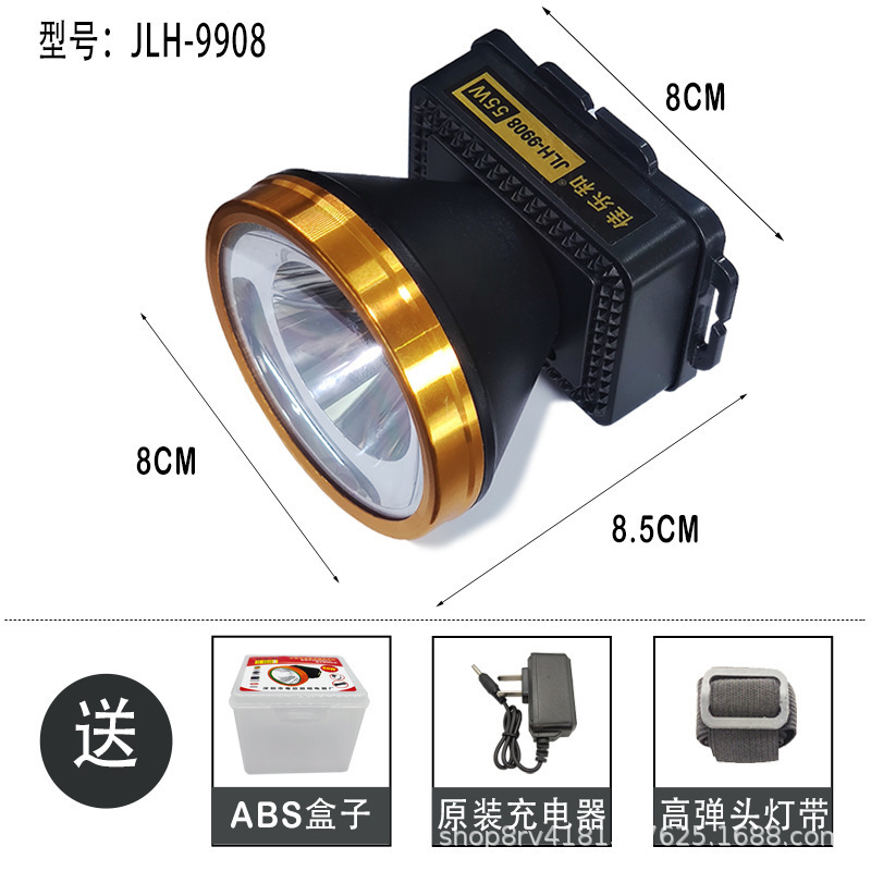 9908 헤드램프 55W 고광량 알루미늄 링 + 풀세트 박스 포장