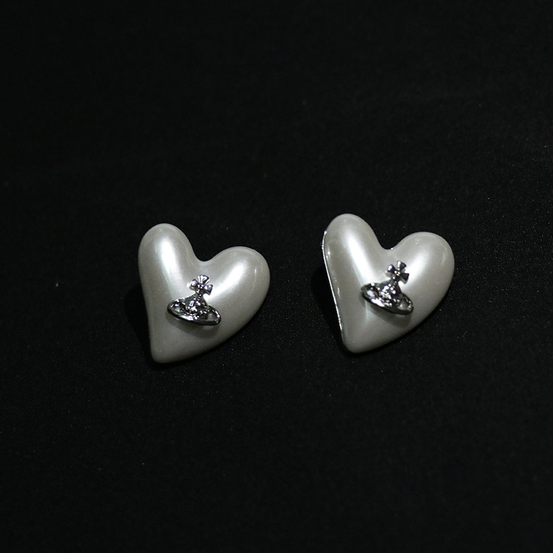 Mode Retro Perle Perlen Blume Saturn Anhänger Legierung Halskette display picture 9