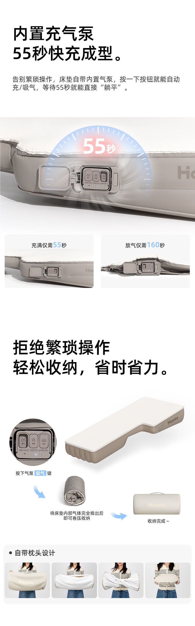Havnby Inflatable Car Bed Mattress for NIO ES8