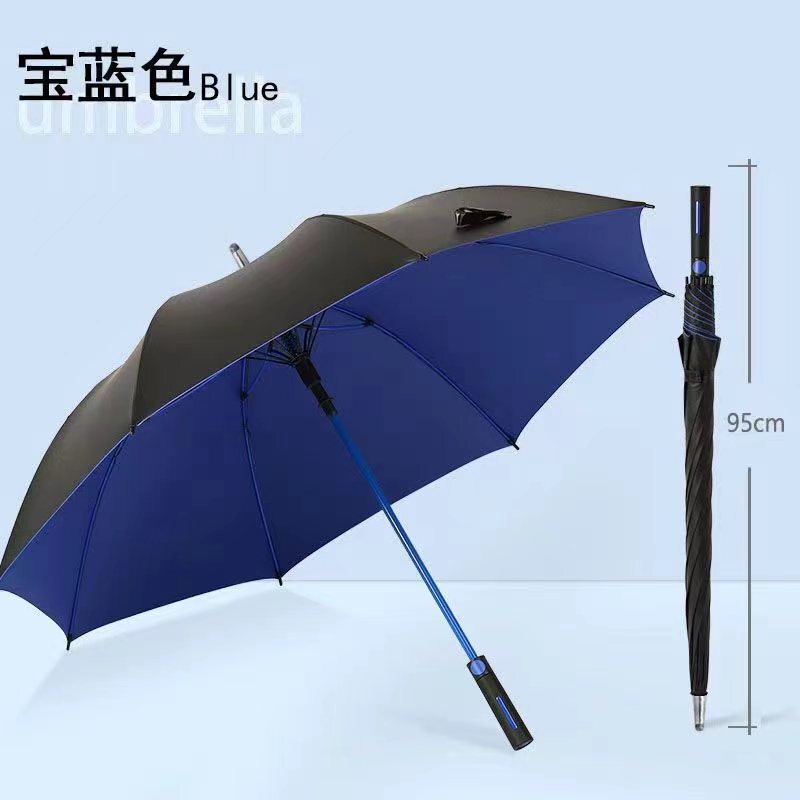 高档商务雨伞抗风暴加大加厚高尔夫晴雨两用长柄带防水套加固雨伞|undefined