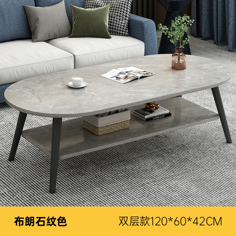 Mesa de té sala de estar doméstica pequeña casa moderna simple 2025 nueva casa de alquiler doble mesa de té pequeña mesa de dormitorio