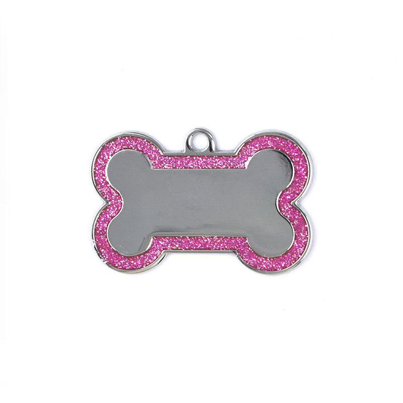 Hueso de acero para mascotas para perros tarjeta de identificación de hueso para perros tarjeta de metal para perros tarjeta de colgar accesorios