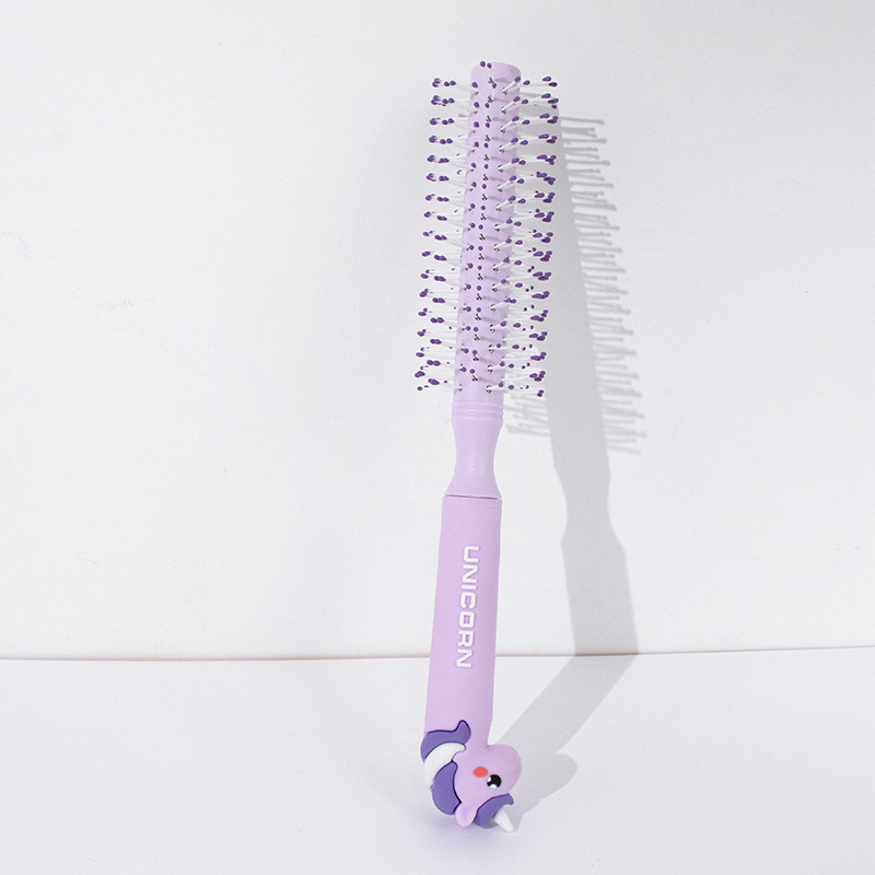 보라색 유니콘 롤 빗