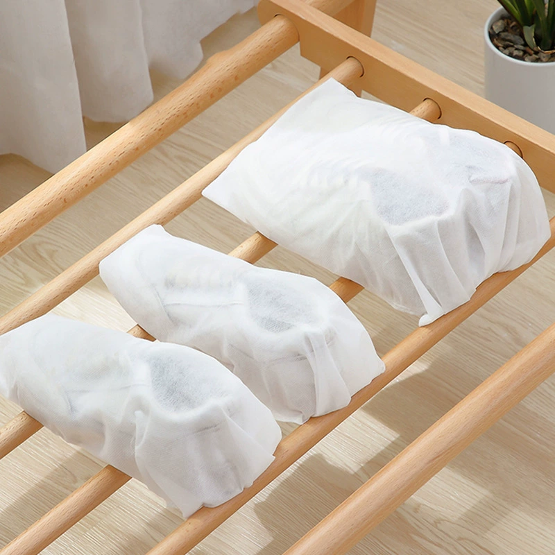 Белый мешок для сушки обуви, нетканый мешок для пыли, дорожный чехол для обуви, портативная сумка для хранения, белый мешок для пыли для обуви