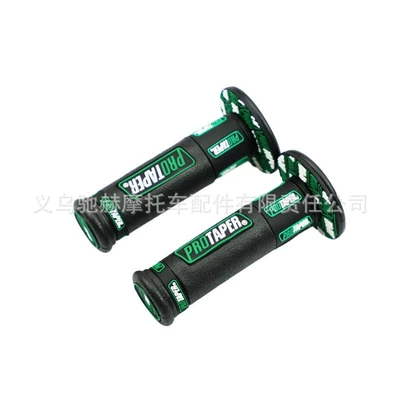 Handlebar Grips Motorcycle Handle Cover - cj-034-black-green