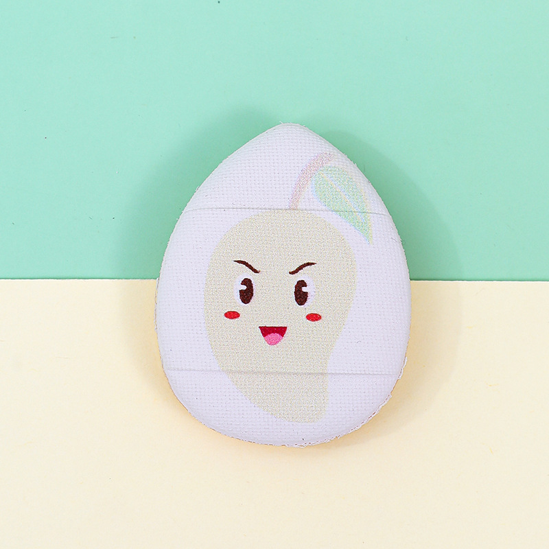 Polvo de dedo personalizado mini pulgar polvo de pulgar impresión de superficie de la piel concelector pequeño cojín de aire triángulo marshmallow esponja de maquillaje