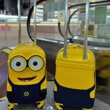 厂家批发儿童卡通拉杆箱静音万向轮拉链小黄人旅行上学防盗密码箱