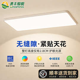 普瑞吸顶灯全光谱客厅大厅主灯超薄现代简约卧室灯中山家装灯饰