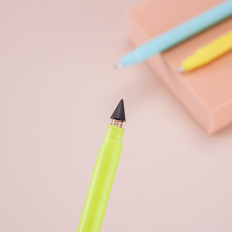 黑科技圆珠笔不用削铅笔学生中性芯写字永恒铅笔写不完水芯双头