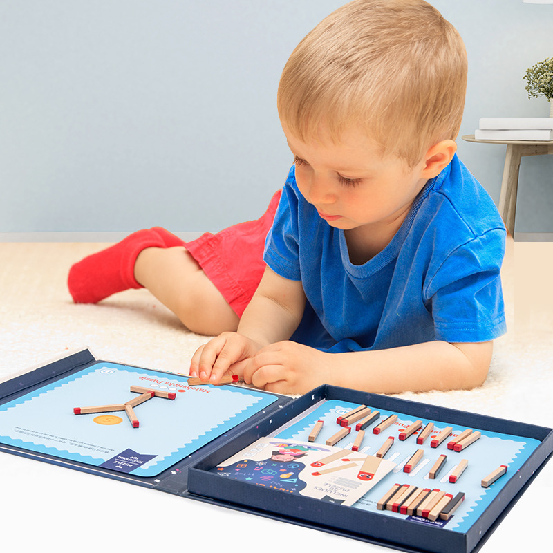 Entrenamiento de pensamiento lógico matemático concentración de los niños juguetes educativos pregunta Matchstick móvil image 2