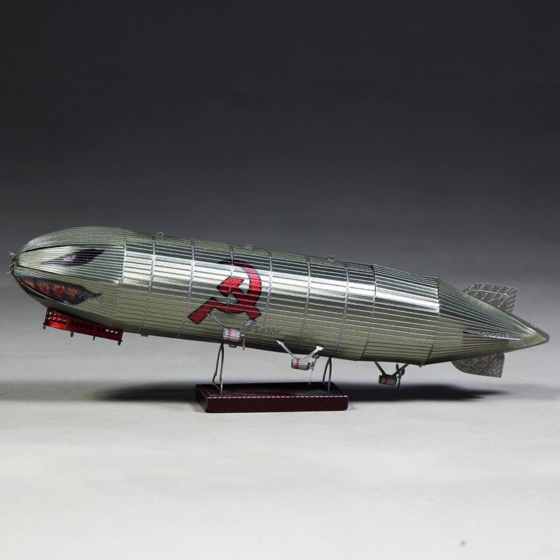 Estatua mágica de acero al por mayor versión de color avión un grupo metal rompecabezas mini 3D tridimensional hecho a mano DIY modelo de montaje